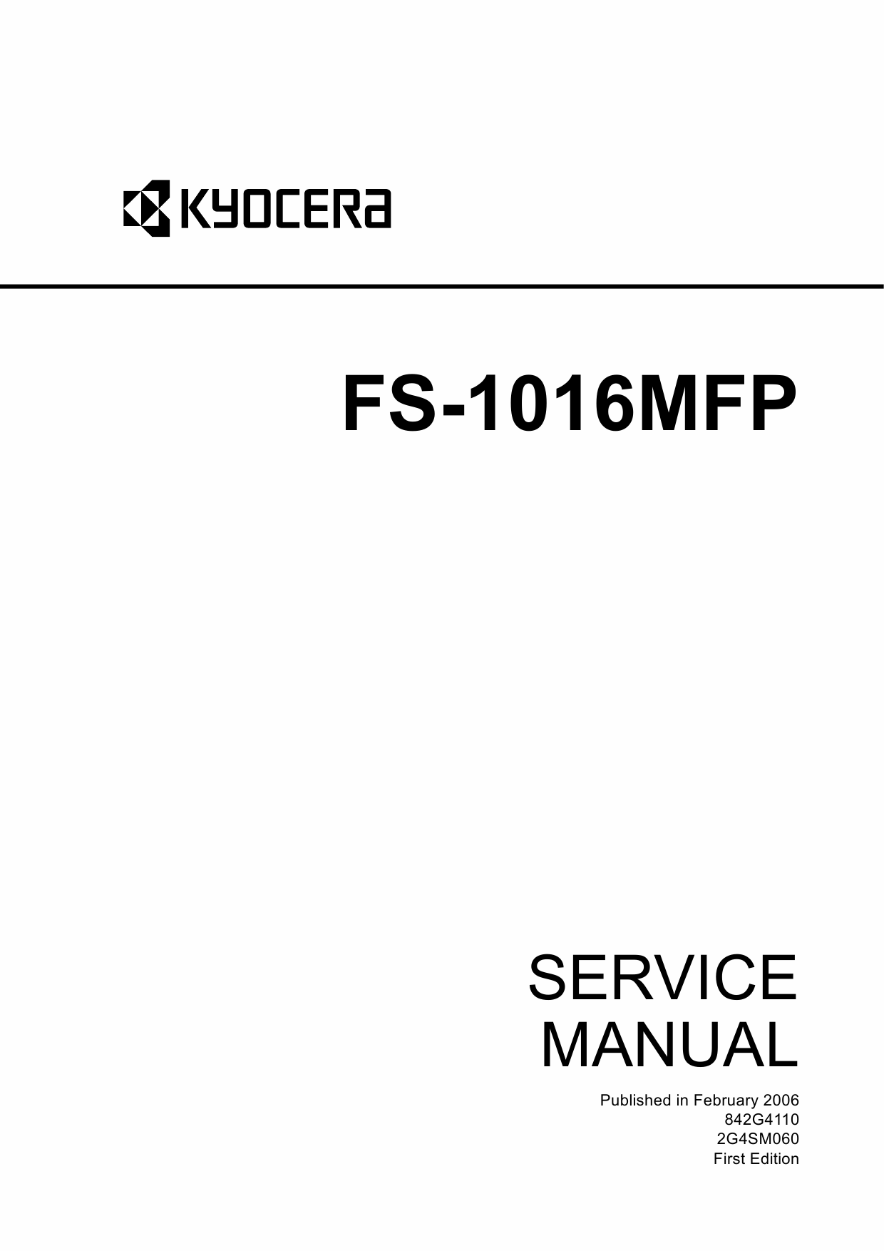 KYOCERA MFP FS-1016MFP Service Manual-1